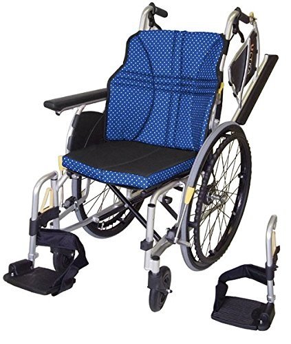 日進医療器　介助用　多機能　超軽量　ノーパンクタイヤ　車椅子　NAH-U2W Amazon | 車椅子(自走式)NA-U2W 40cm幅 インディゴ エアリータイヤ